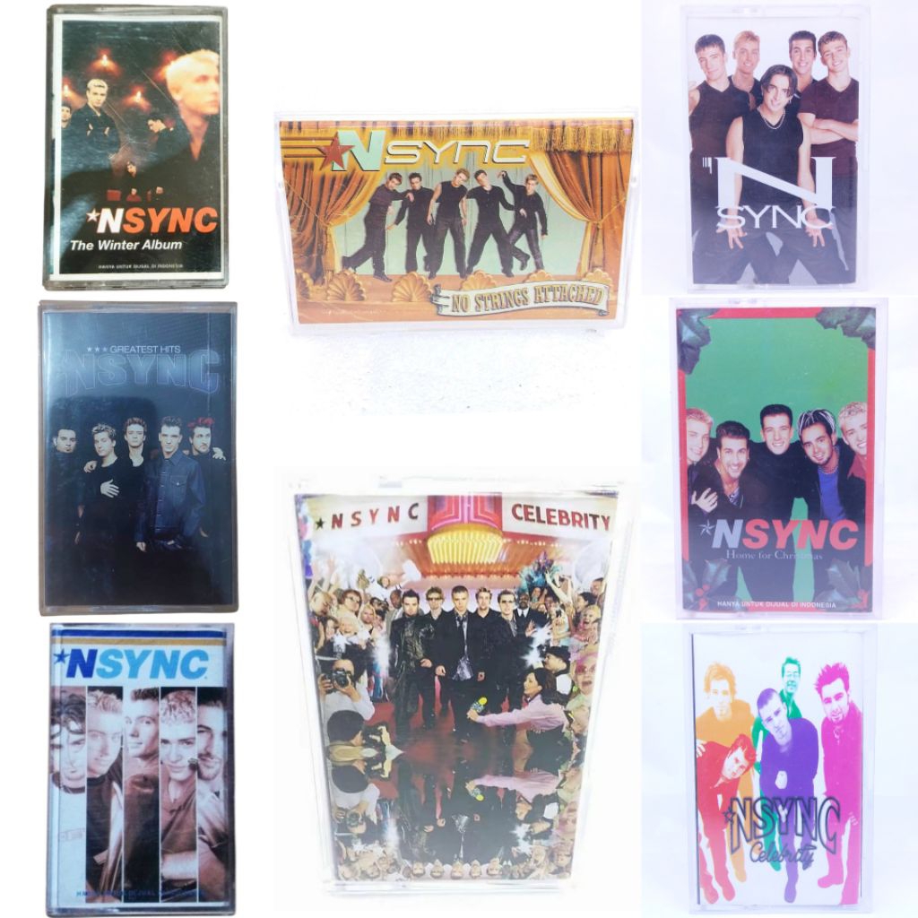 Kaset pita N SYNC - no strings attached - celebrity re-package - greatest hits - nsync - the winter 