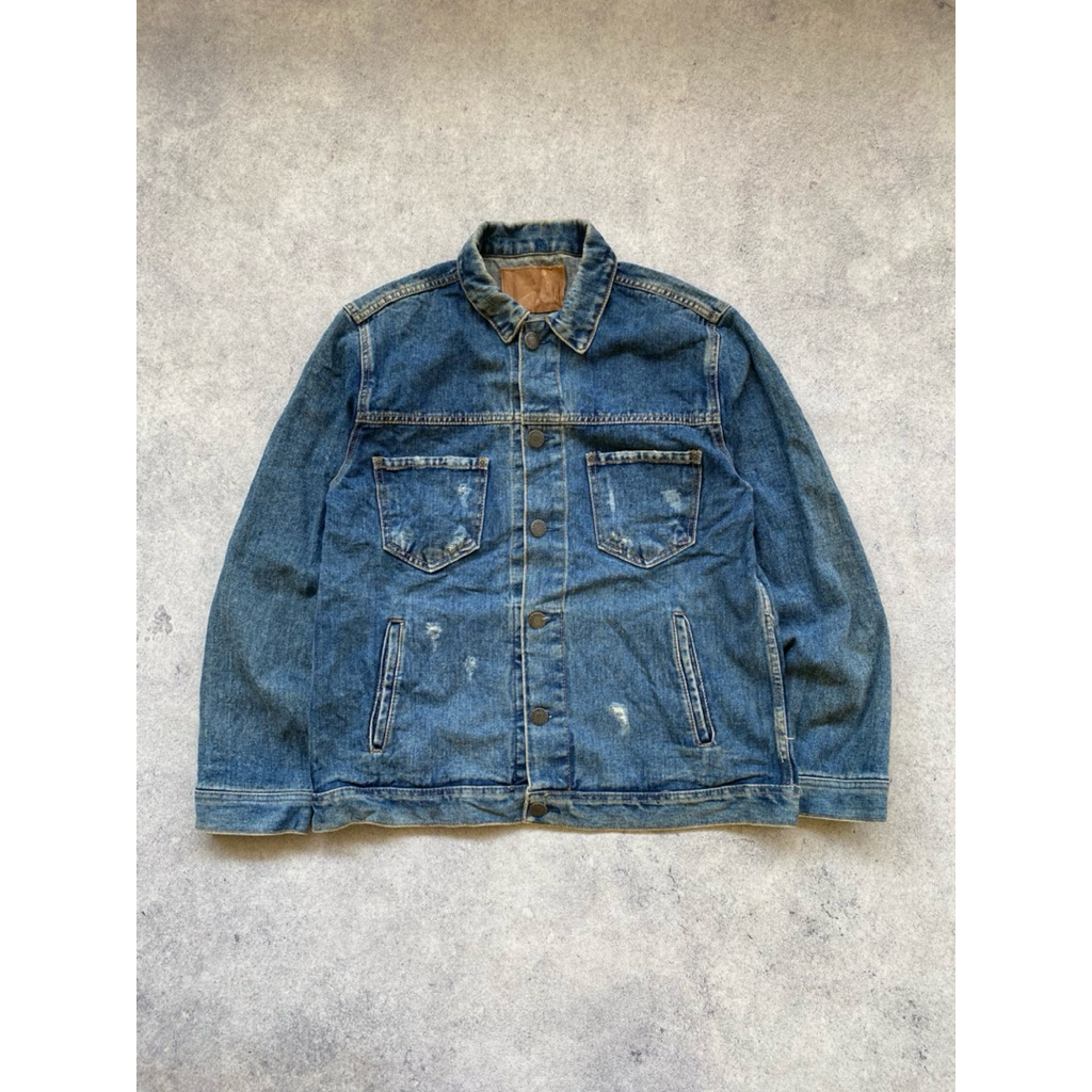 Work Jacket Denim Boxy Vintage