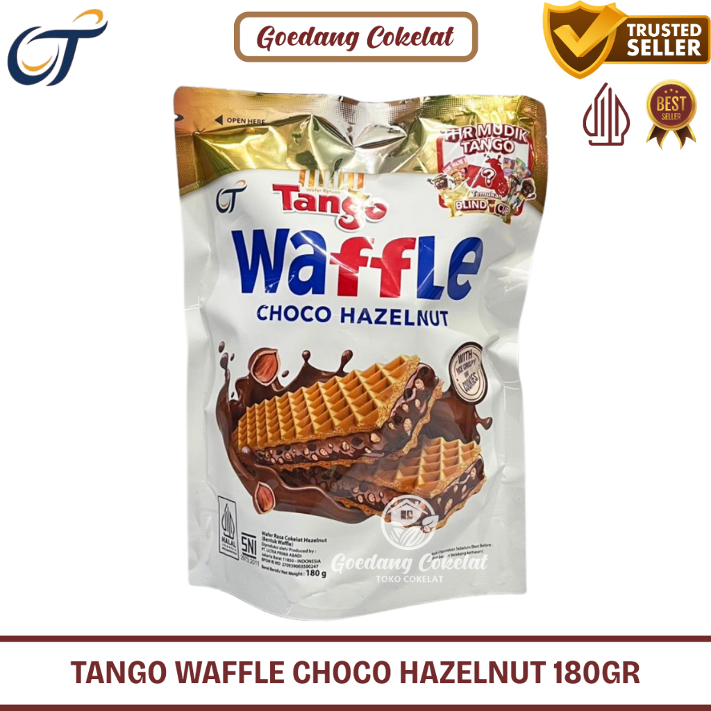 Tango Waffle Choco Hazelnut Kemasan Pouch Jumbo 180g