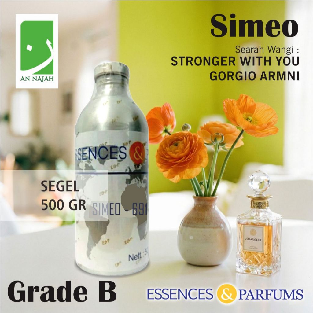 SIMEO | Grade B | Searah Wangi Stronger With You | Essences & Parfums | 500gr Segel