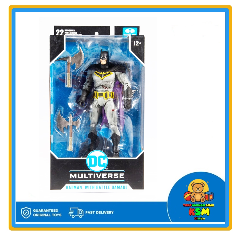 DC Multiverse Batman Battle Damage Dark Knights Metal 7 Inch Action Figure