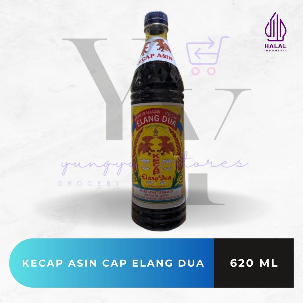 Kecap Asin Kalimantan Singkawang Cap Elang Dua 620 ml