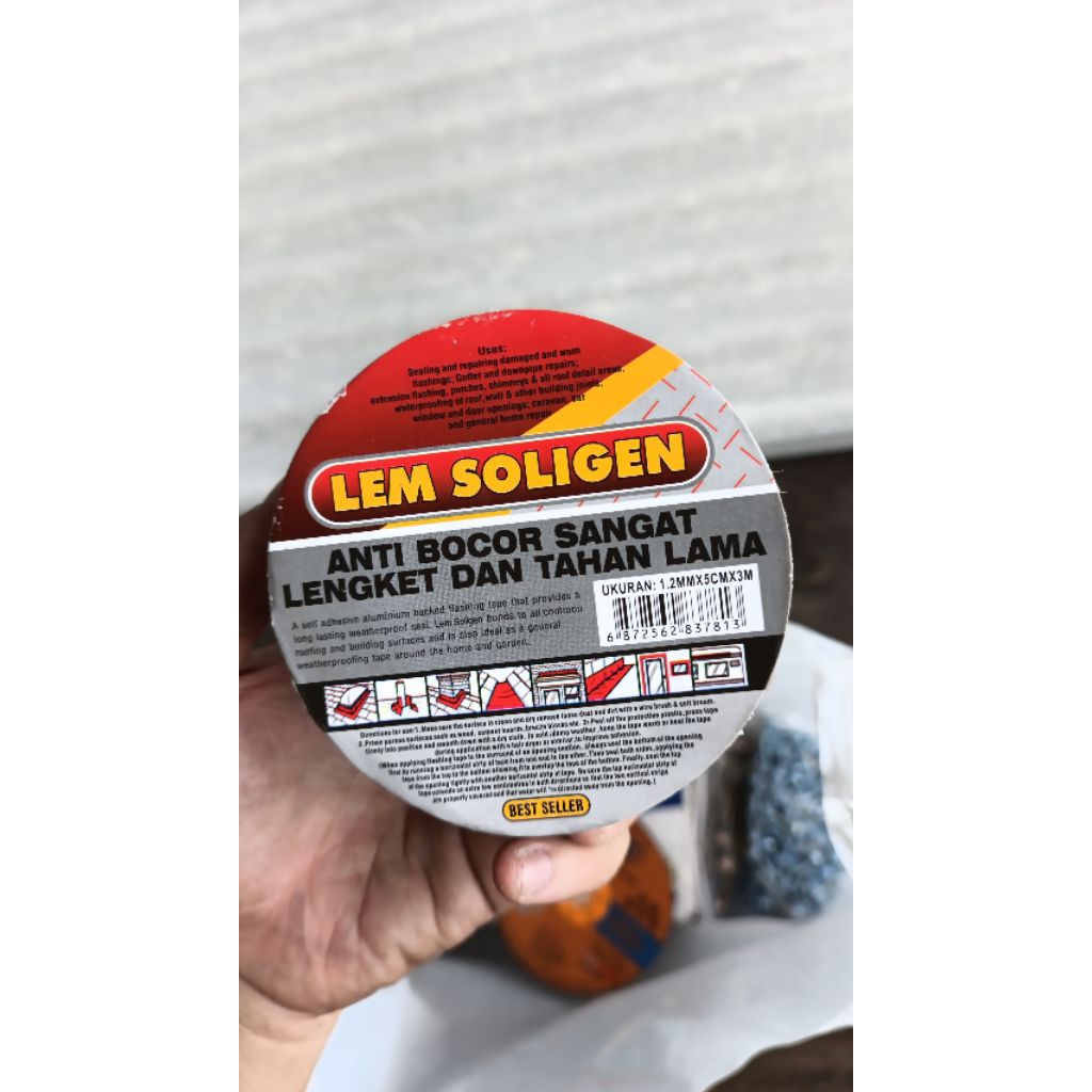 lem seng lem soligen untuk seng tambal atap 3 meter