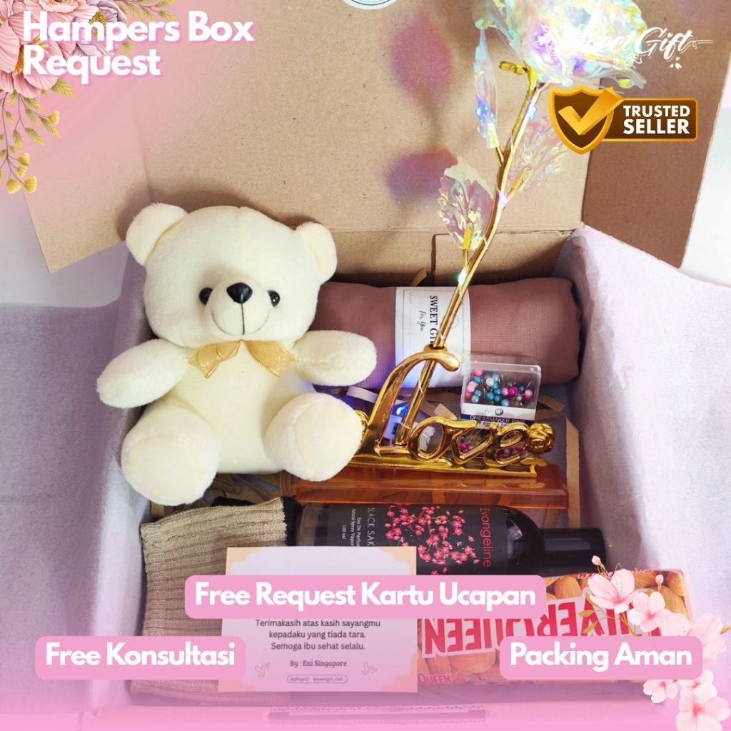 Hampers Box Ulang Tahun & Hampers Box Hari Ibu | Hampers Box Request