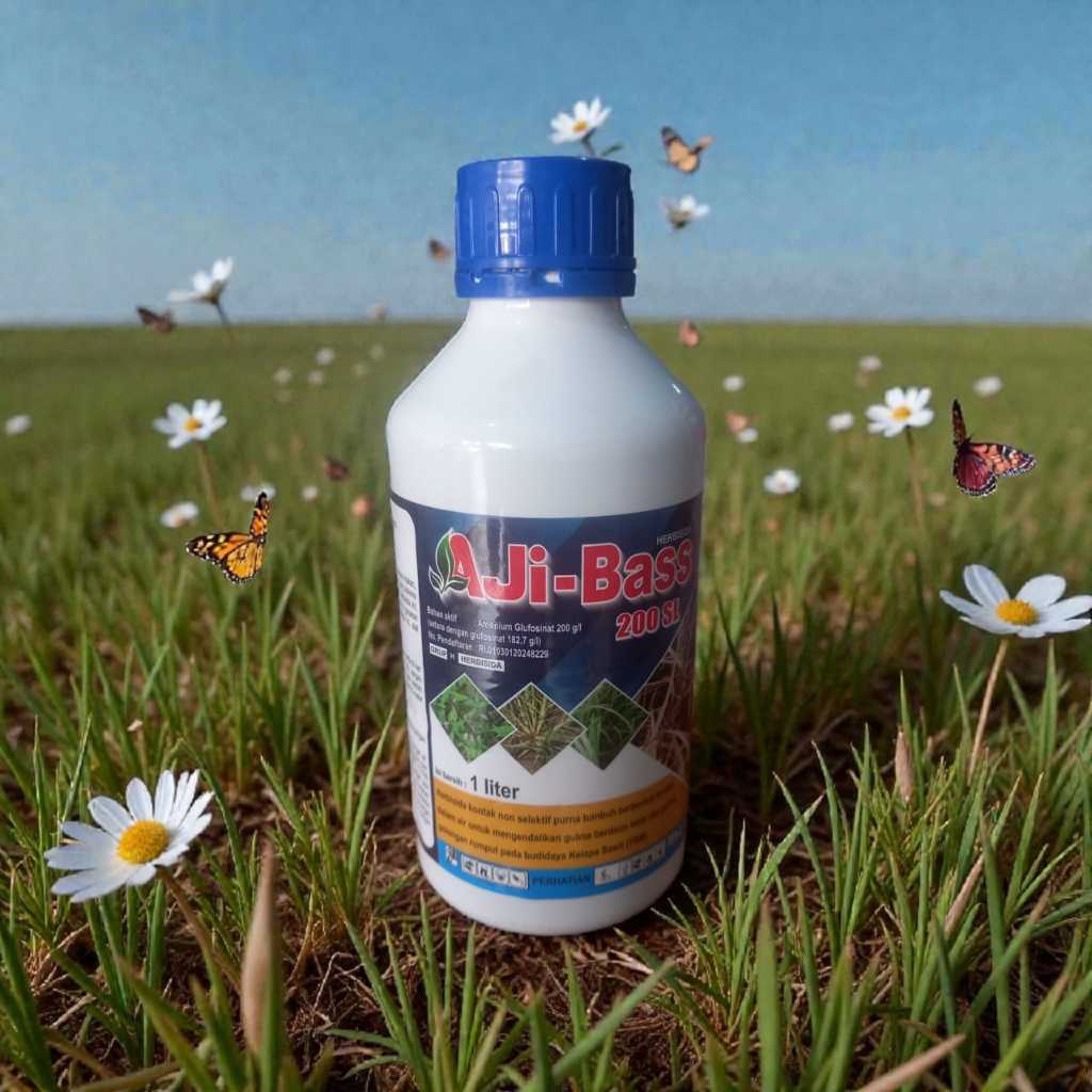 Aji-Bass Kemasan 1 Liter Herbisida Non Selektif Sawit