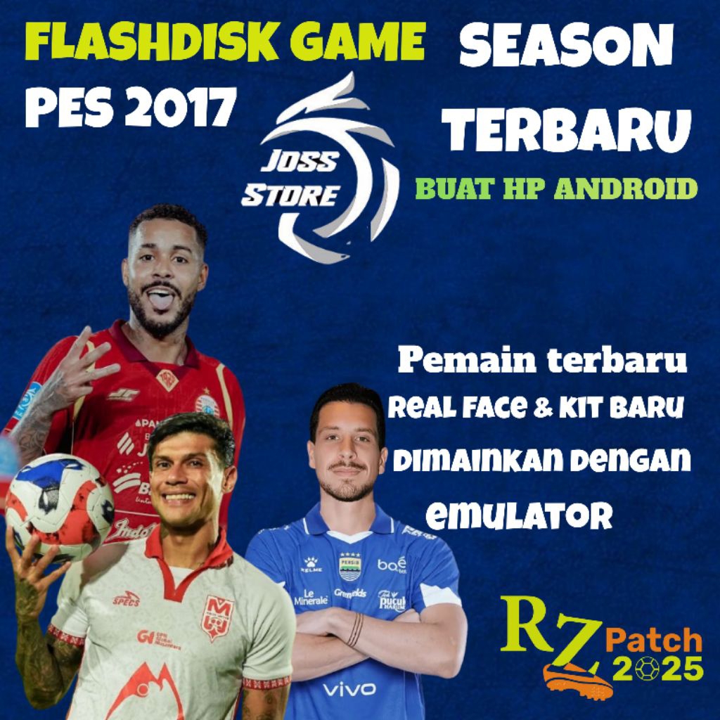 FLASHDISK GAME UNTUK HP ANDROID PES 2017 UPDATE TERBARU 2025 + Otg Type C