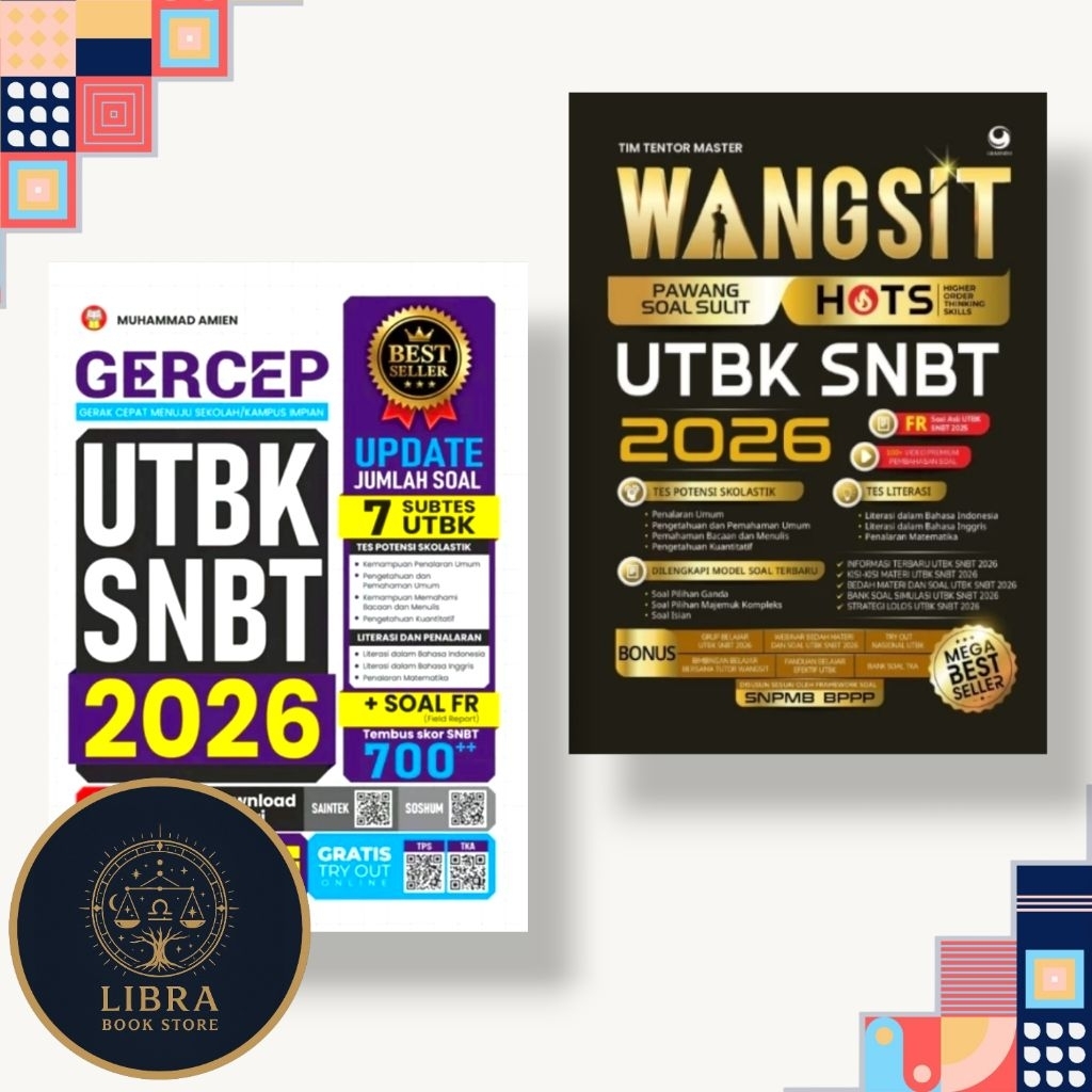 LULUS SNBT : BUKU PATEN UTBK SNBT 2026, BUKU WANGSIT UTBK SNBT 2026 DAN BUKU GERCEP UTBK SNBT 2026