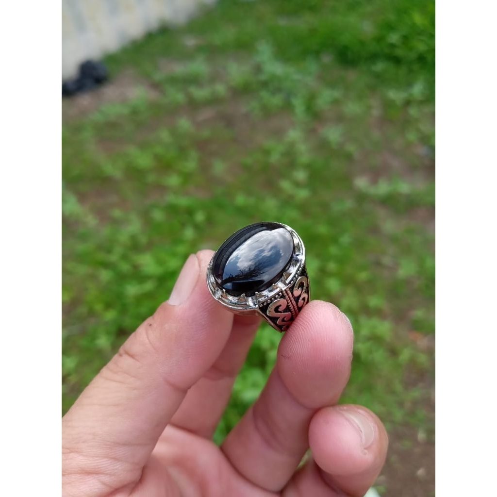 Natural batu akik yaman wulung asli original ( Real pict)