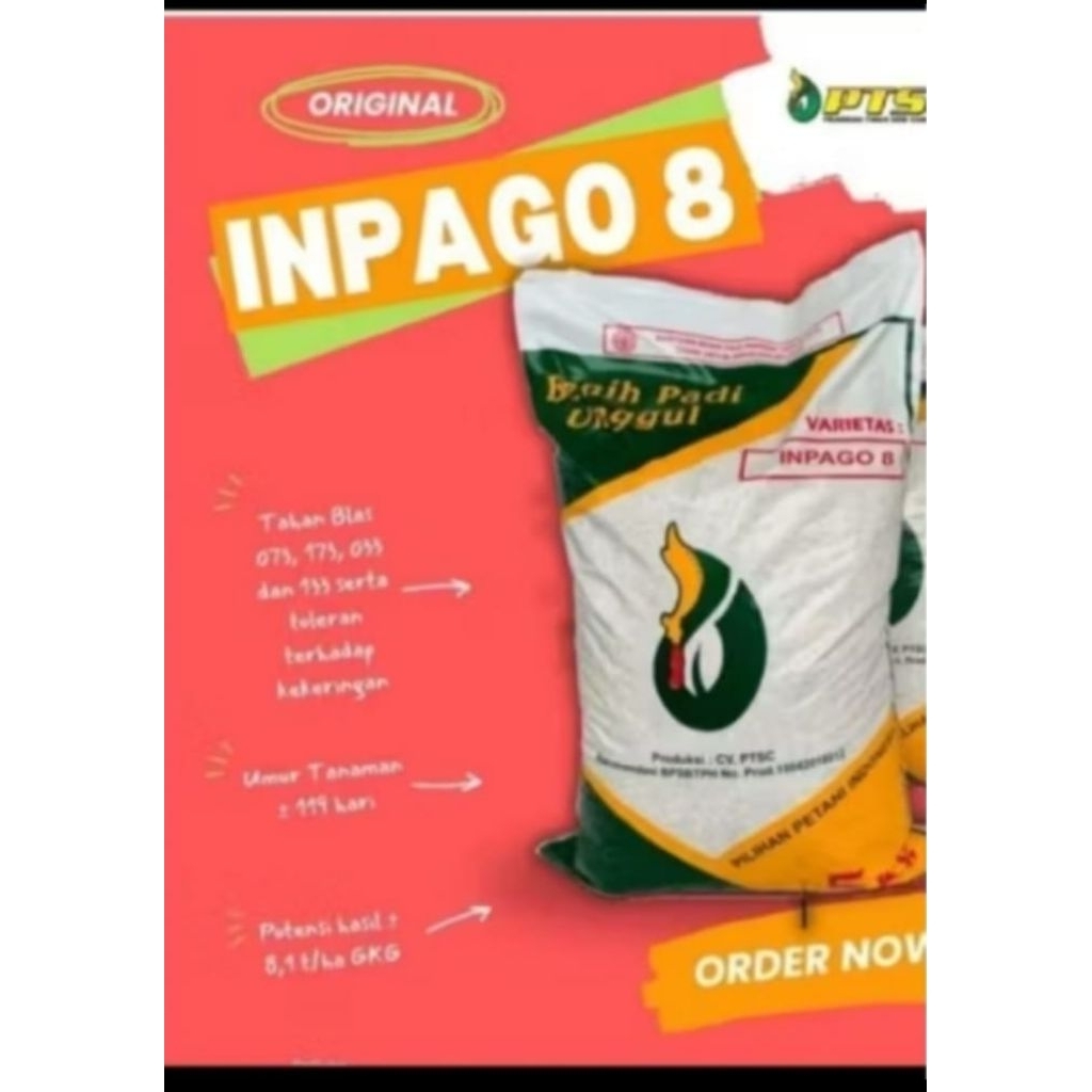 Benih padi inpago 8 kemasan 1 Kg