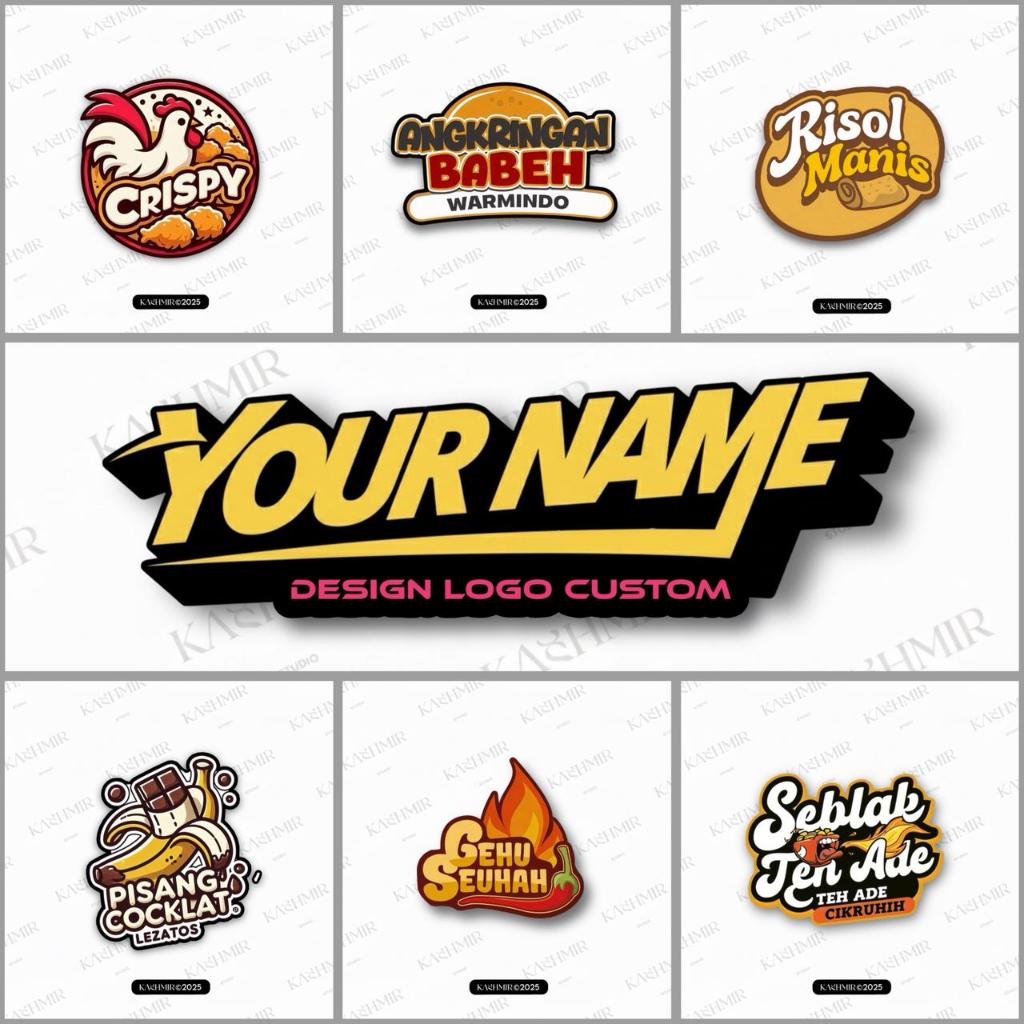 DESIGN LOGO BRAND MAKANAN PROFESIONAL LOGO UMKM by KASHMIRSTUDIO
