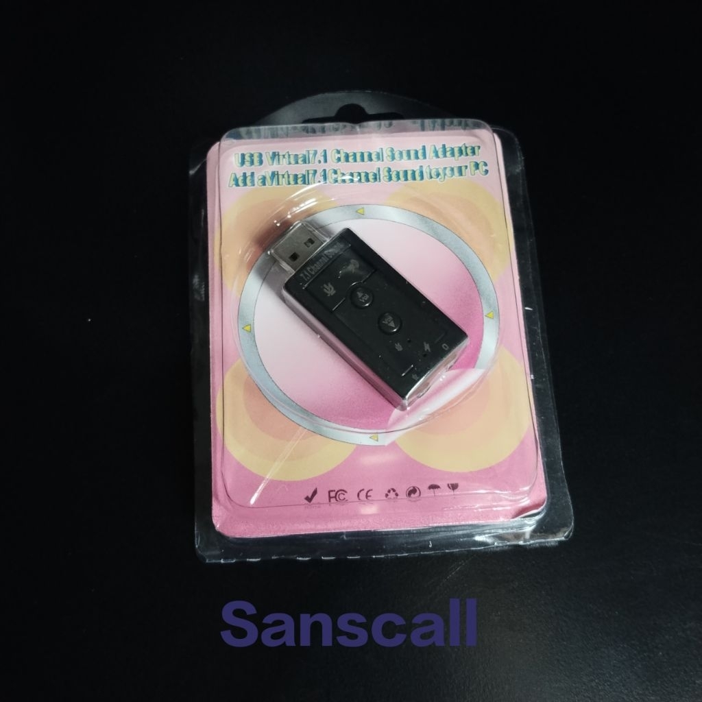 SOUNDCARD USB VIRTUAL ADAPTOR 7.1 CHANNEL USB SOUNDCARD