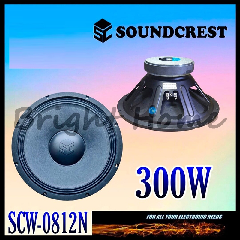 SOUNDCREST SCW-0812N SCW0812N Komponen Speaker Woofer 12 Inch 300 Watt