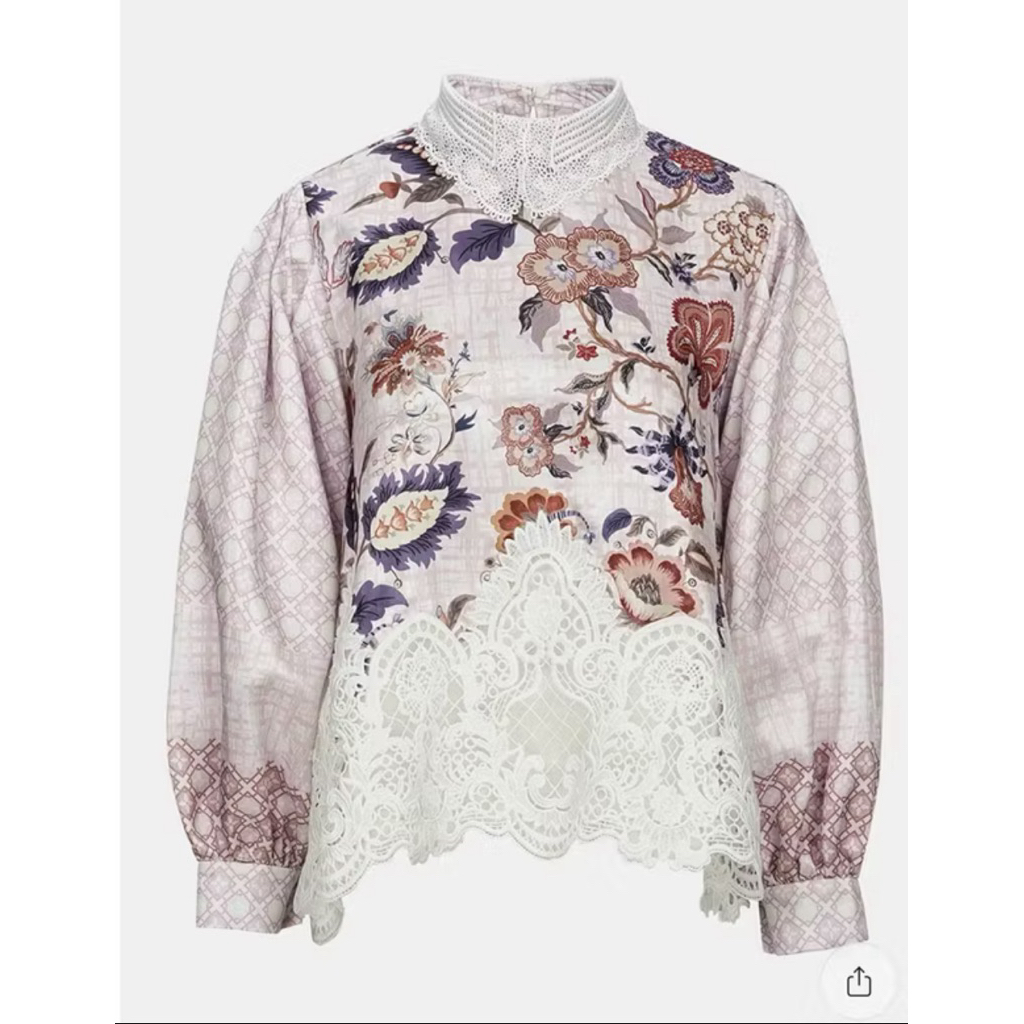 Benang jarum x raisa peach lace