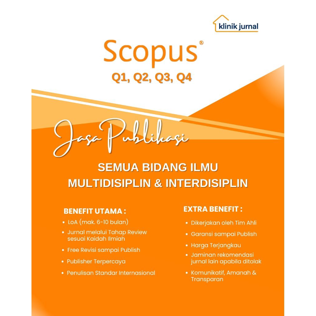 Jasa Publikasi Jurnal Internasional Scopus Q1, Q2, Q3, Q4