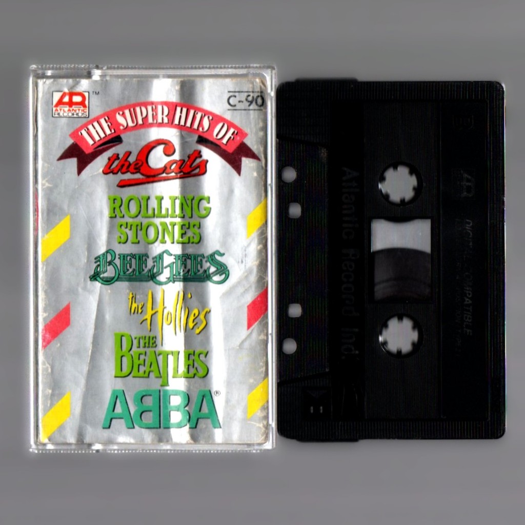 Kaset Pita Kompilasi Barat - The Super Hits of The Cats Rolling Stones BeeGees The Hollies The Beatl