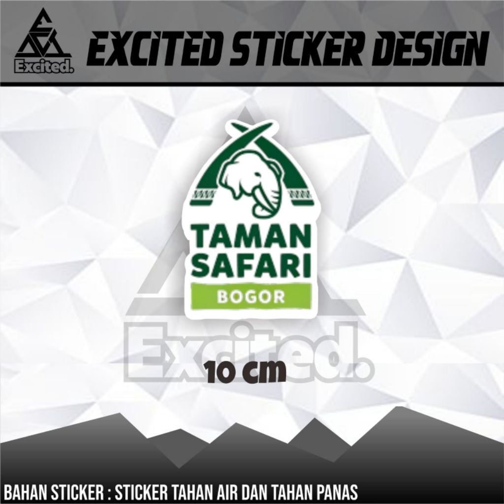 STIKER VINYL WISATA TAMAN SAFARI