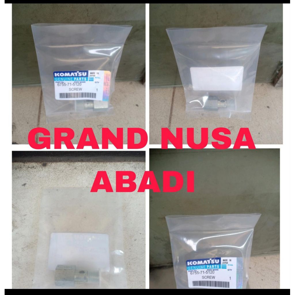 SCREW Komatsu Asli 6755-71-5120
