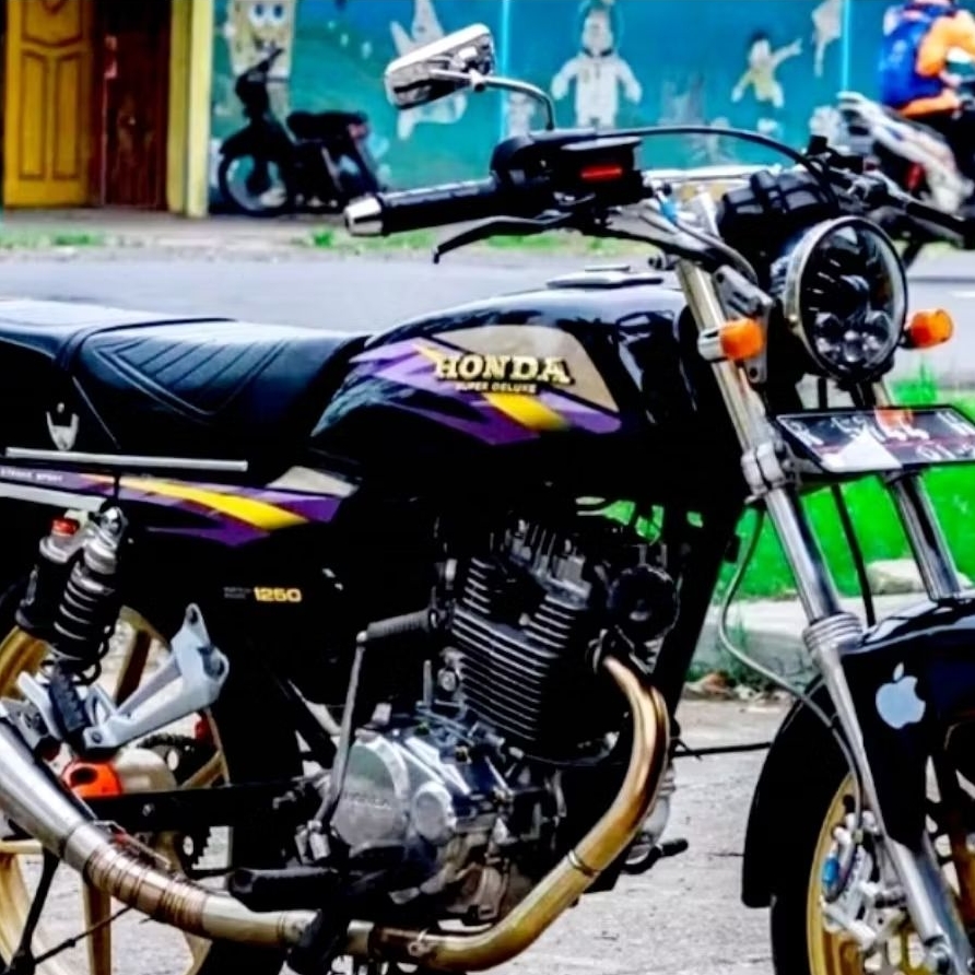 STRIPING STICKER GL MAX TAHUN 1997 UNGU GOLD STRIPING GL MAX UNGU