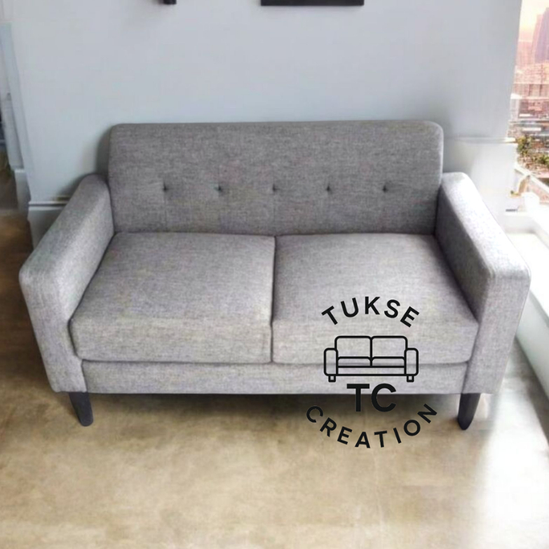 Sofa Retro Scandinavian Kursi Tamu Tunggu Minimalis Knockdown