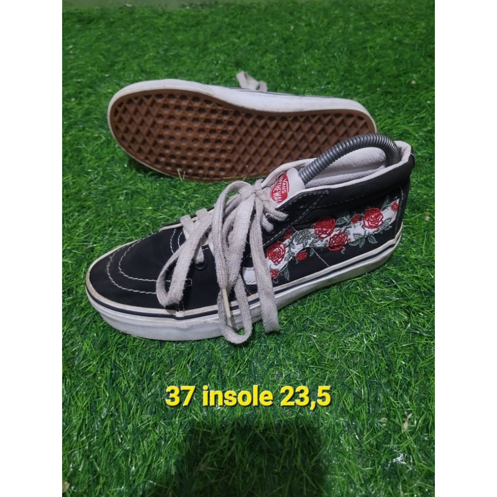 sepatu casual s37 sk8 mid rose