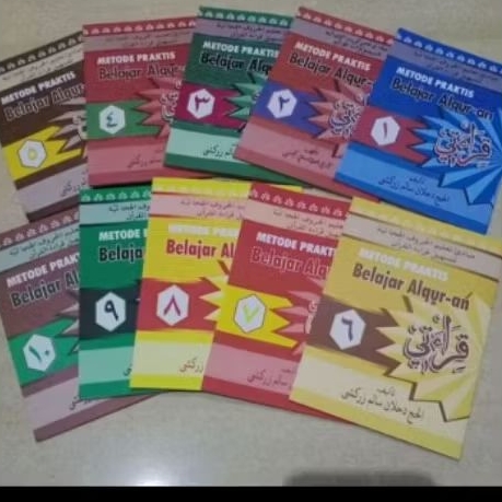 Qiroati jilid 1-10 kecil , harga 1set 1-10
