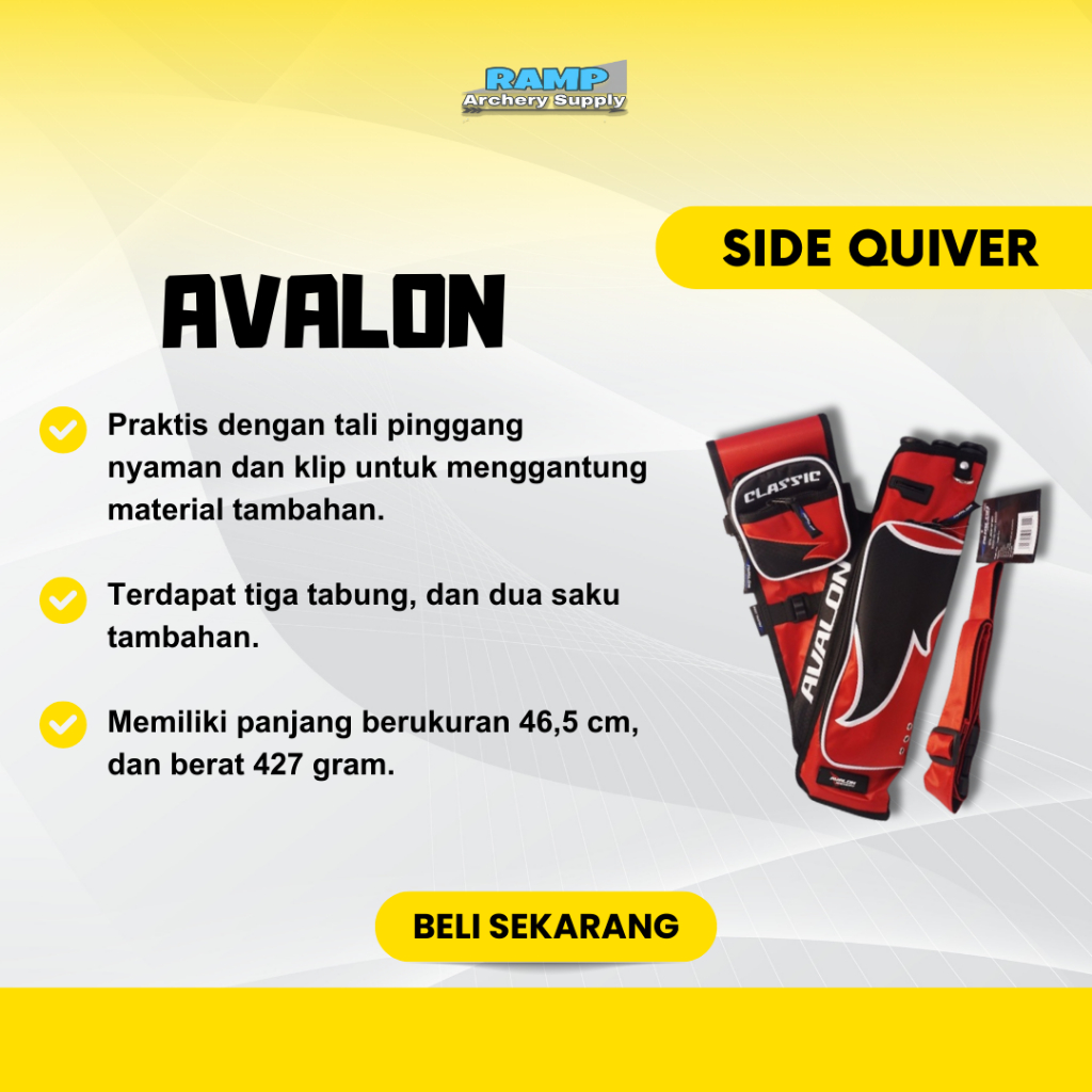 Side Quiver Front Avalon | Tas Anak Panah