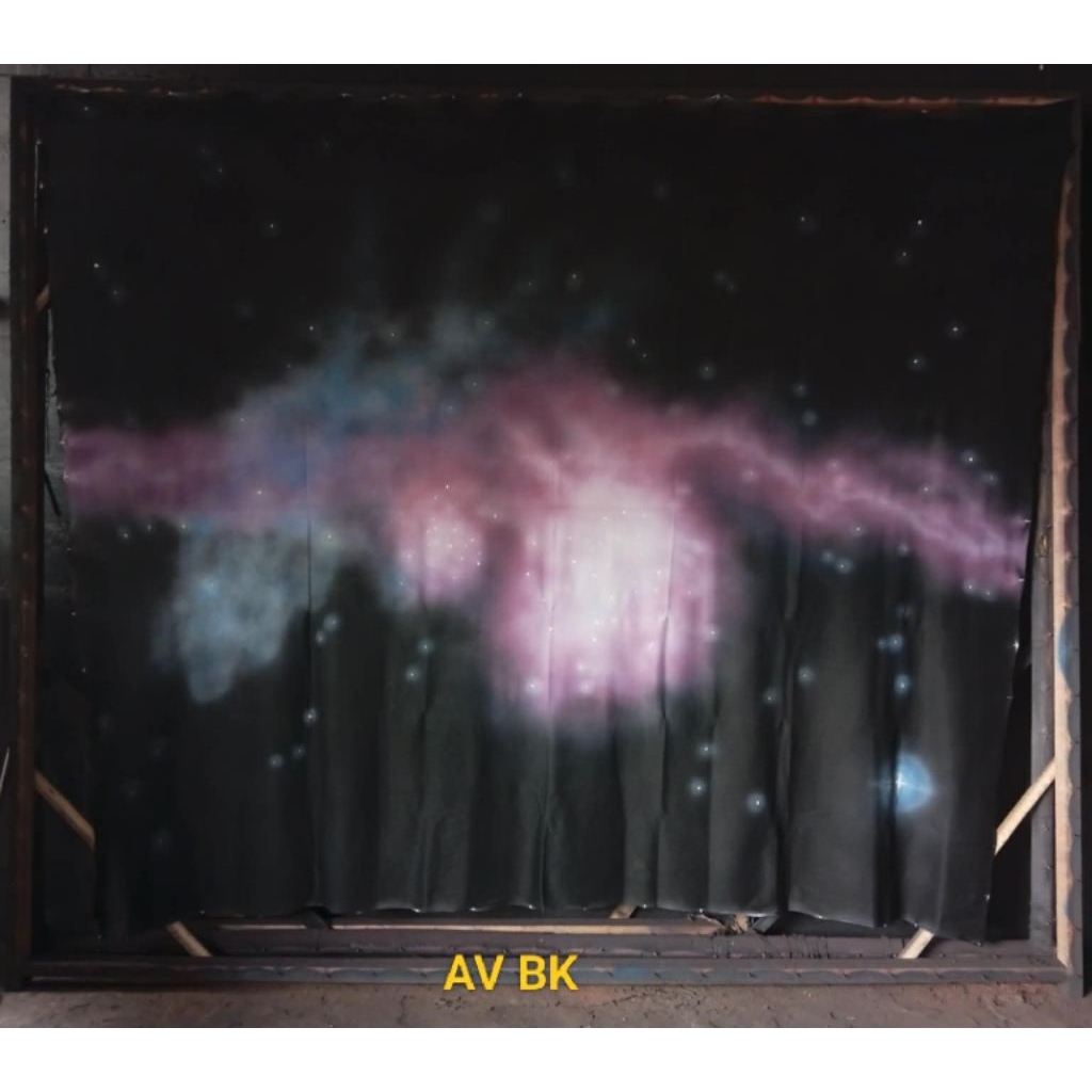 Ready Kain Background  Photo Abstrak Motif Kosmik Angkasa Latar Studio Foto