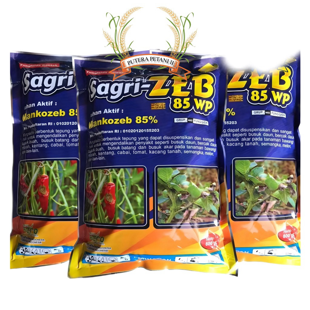 sagri-zeb 86wp bahan aktif mankozeb 85% 800gr
