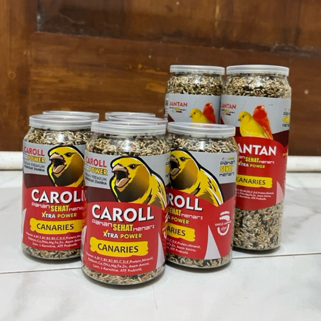 Kenari Caroll pakan kenari penambah birahi stamina males bunyi