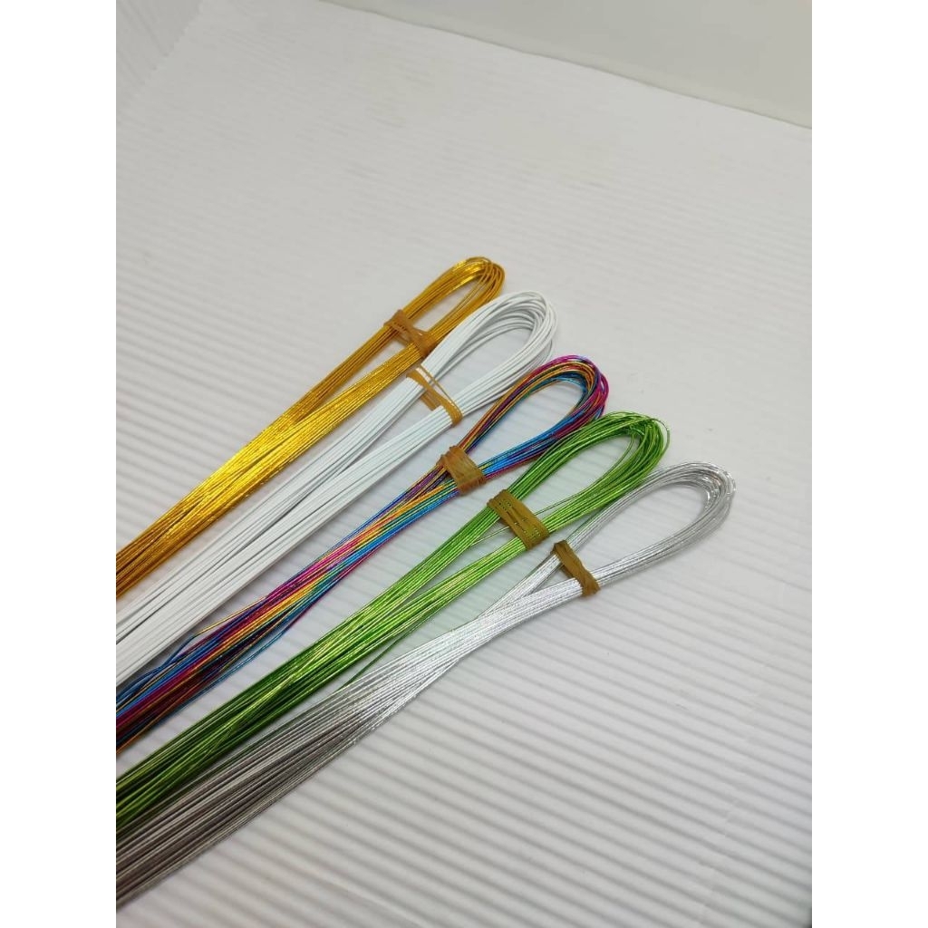 kawat bunga uk. 24  kawat bahan bonsai kawat metalik tipis