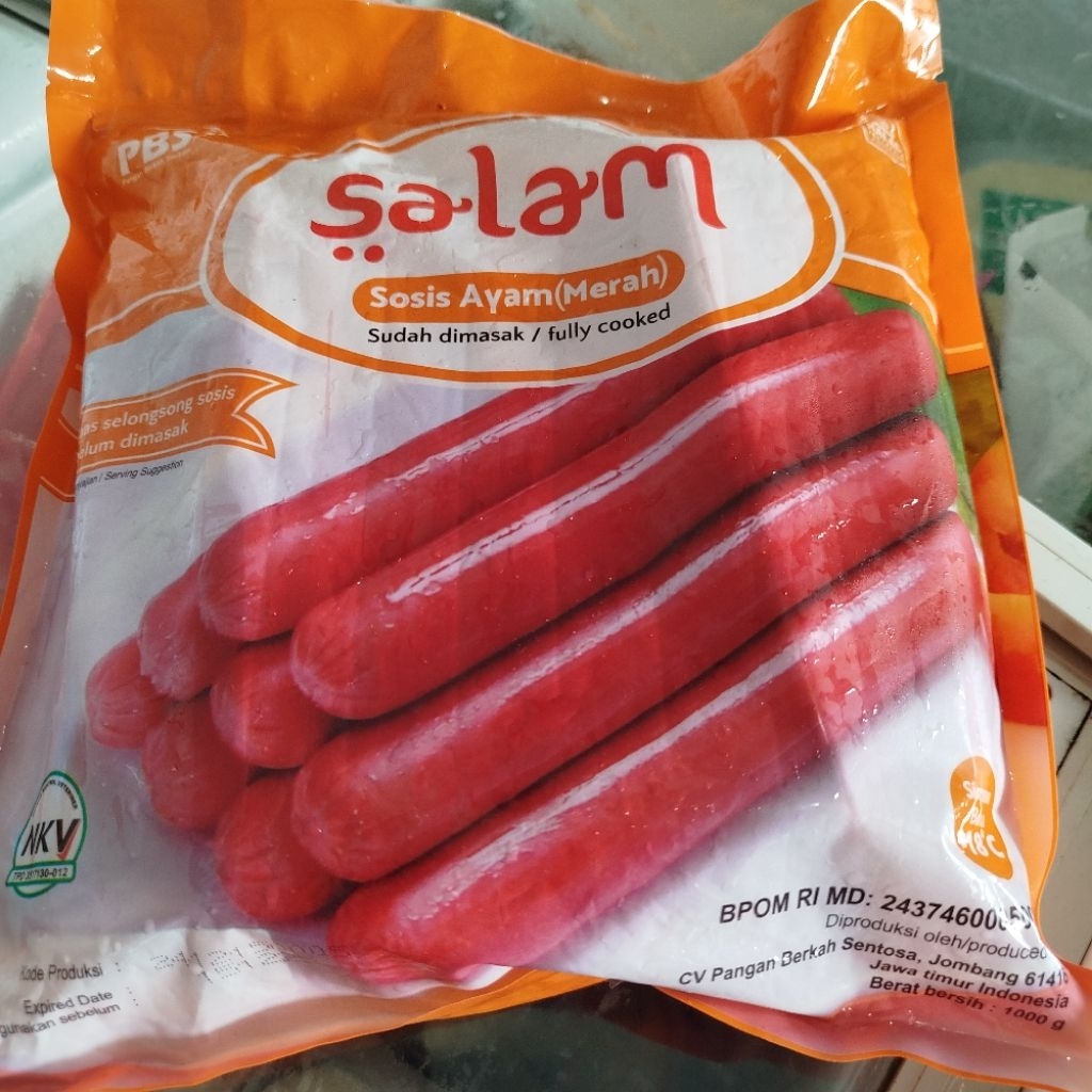 Sosis Ayam Merah SALAM  Jumbo 1 kg