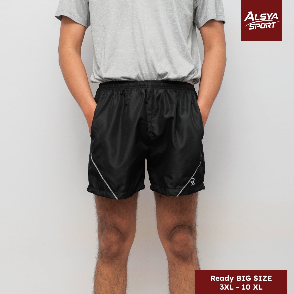 Celana Olahraga Pendek Sport Pria Wanita Dewasa Parasut Polos Simple gym Running jogging lari Voly T