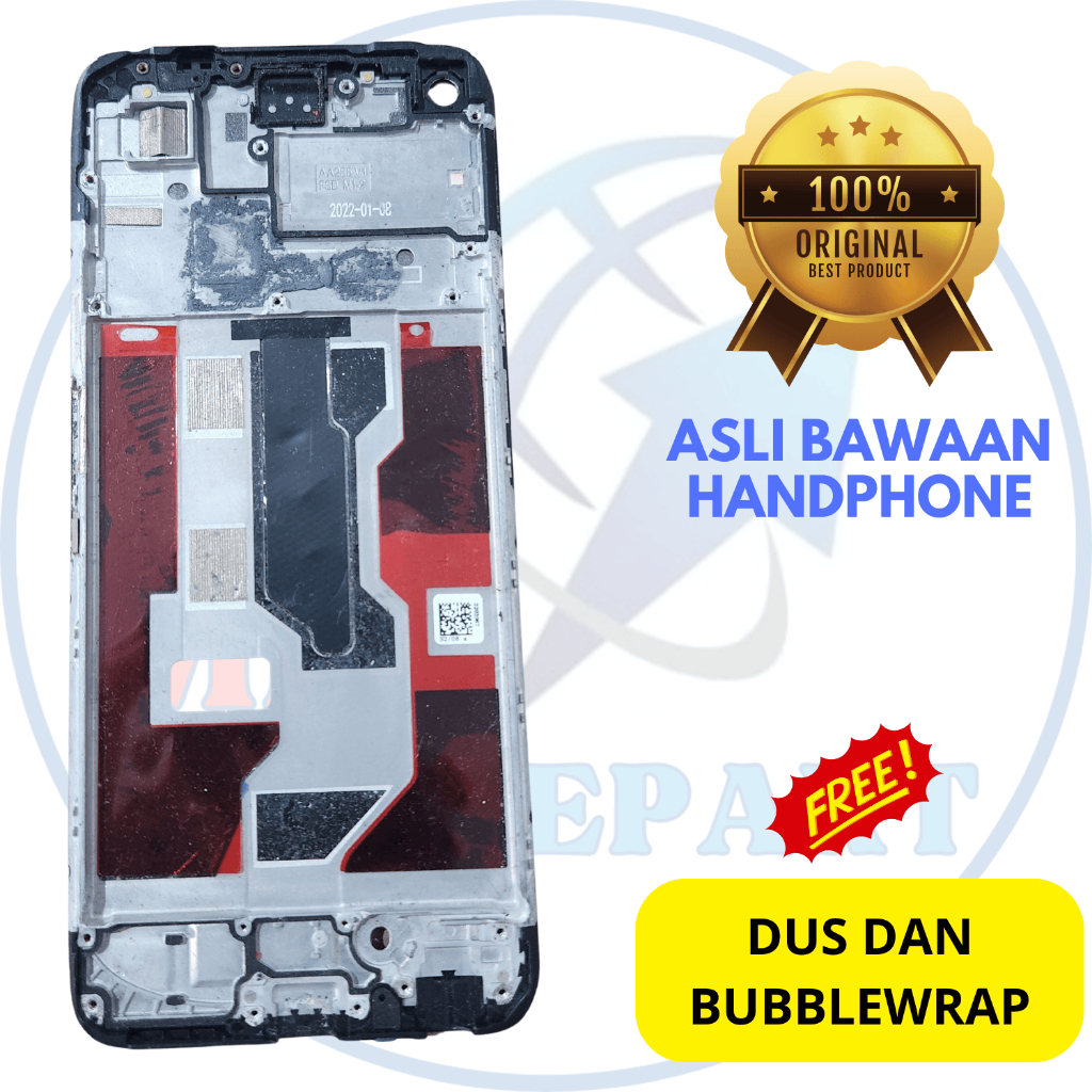 Frame tatakan LCD hp Realme 9i - asli original copotan cabutan bawaan