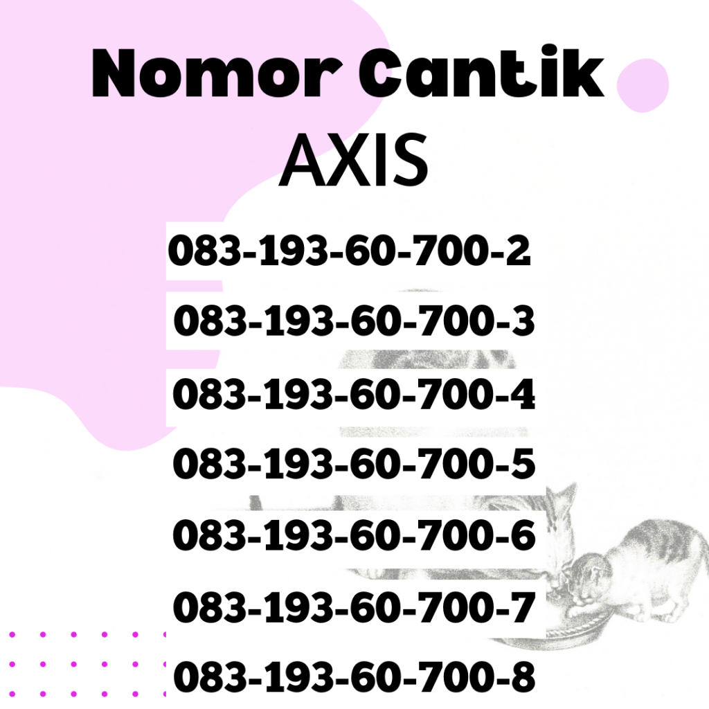 PROMO Kartu Perdana Axis Nomor Cantik Axis Spesial Termurah Terlaris (A6) / Nomor Cantik Axis - Nomo