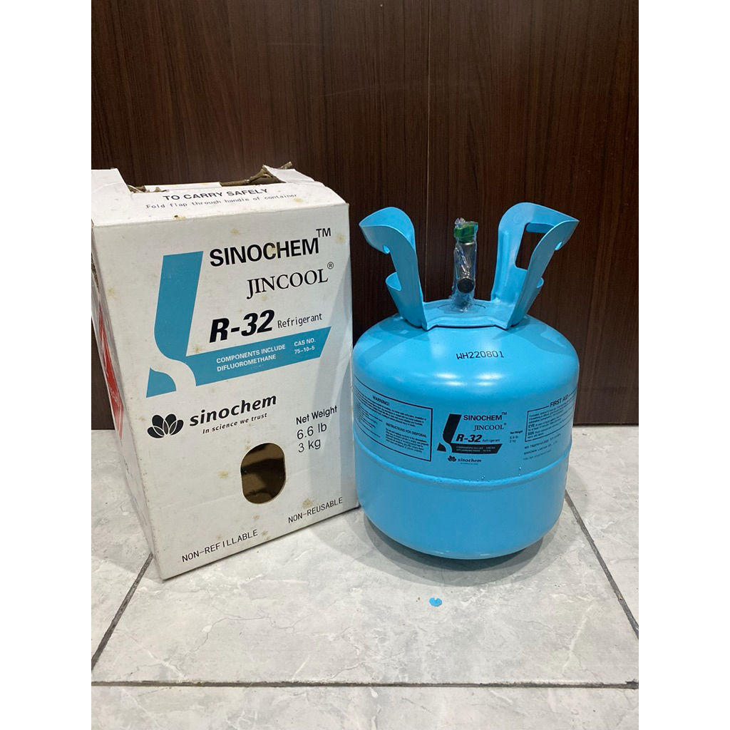 freon AC kulkas Jincool R32 R 32 kemasan 3kg preon tabung