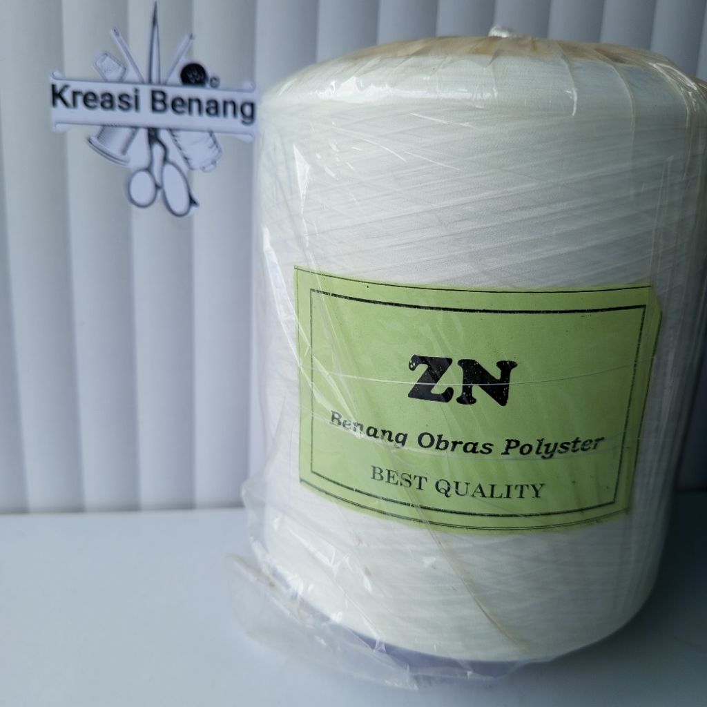 Benang obras polyester gulungan besar perlengkapan menjahit