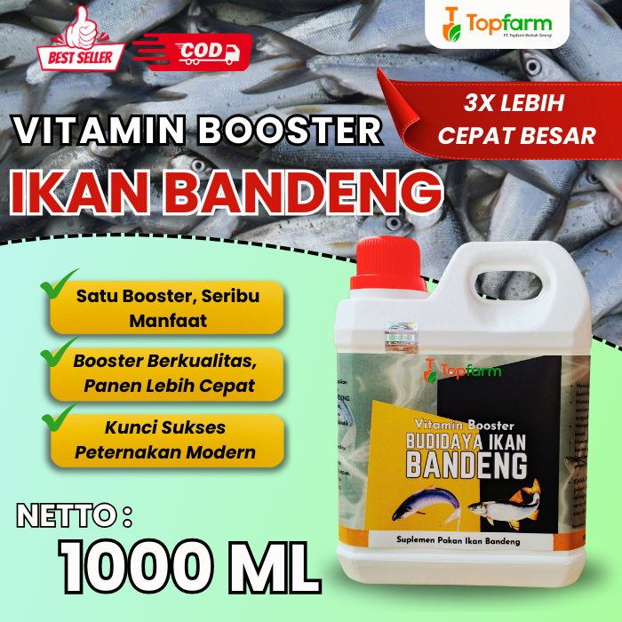 Vitamin Ikan Bandeng/ Vitamin Ternak Ikan Bandeng/ Vitamin Ikan Bandeng Cepat Besar/ Vitamin Pembesa