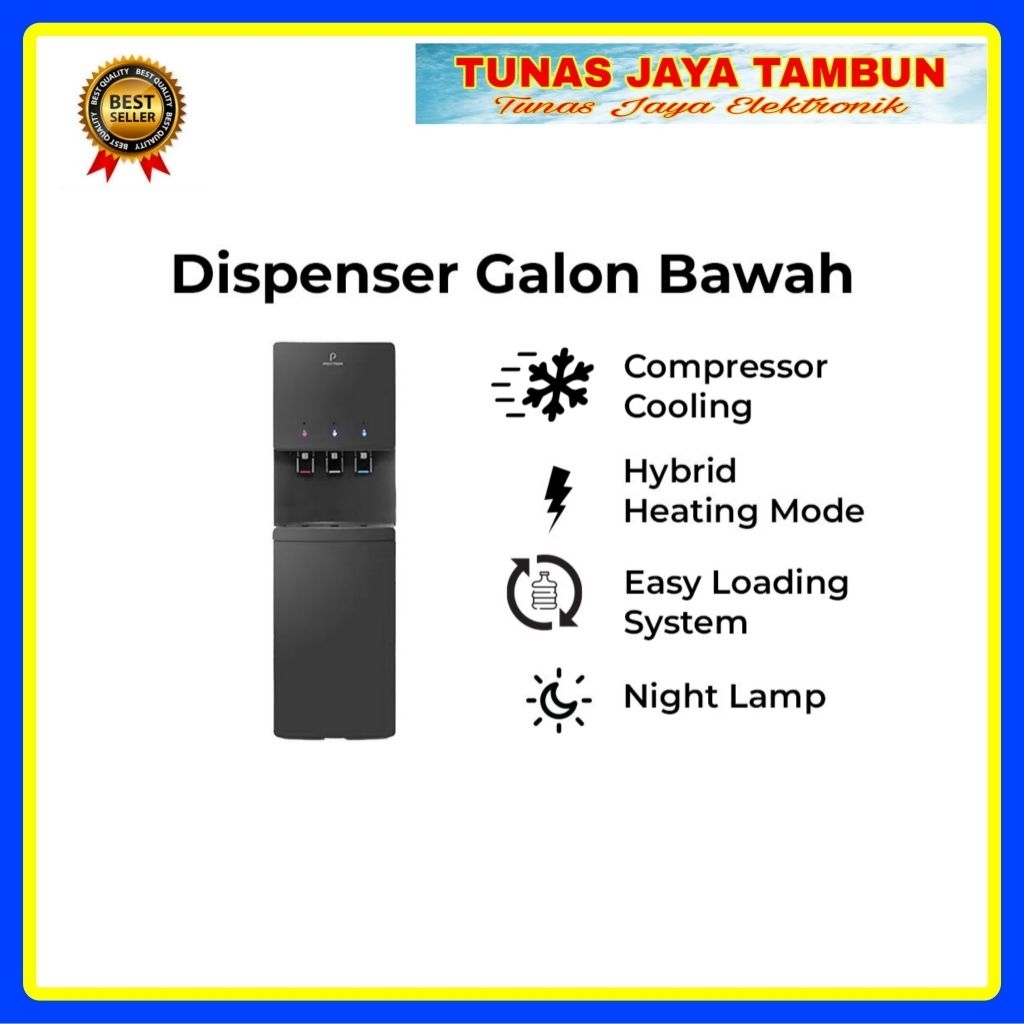 DISPENSER POLYTRON PWC 778 LX / DISPENSER POLYTRON GALON BAWAH PWC 778LX LAMPU / POLYTRON PWC778LX