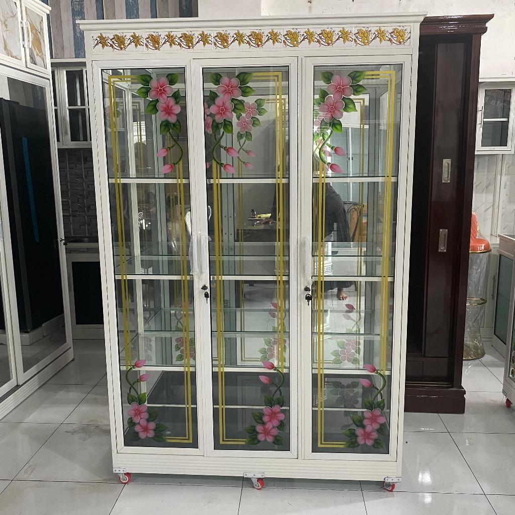 Buffet TV Aluminium / Lemari Penyimpanan / Lemari Hias / Buffet Hias