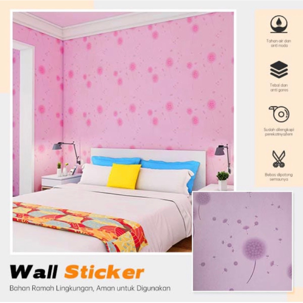 Wallpaper dinding / wall sticker ruangan tamu