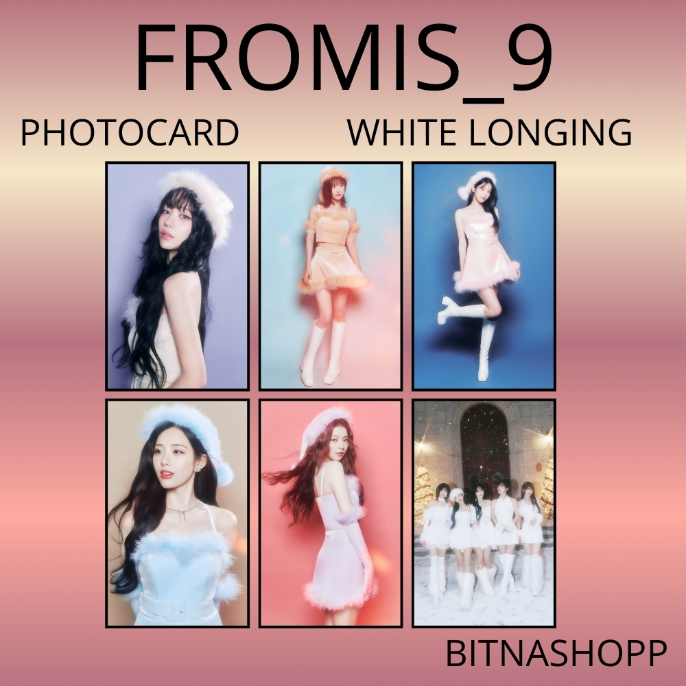 PHOTOCARD FROMIS9 WHITE LONGING 6 PCS KPOP CARDS UNOFFICIAL HAYOUNG JIWON NAGYUNG JIHEON CHAEYOUNG