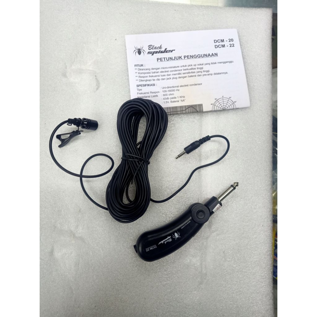 Black spider Mic Jepit mic imam mic kancing