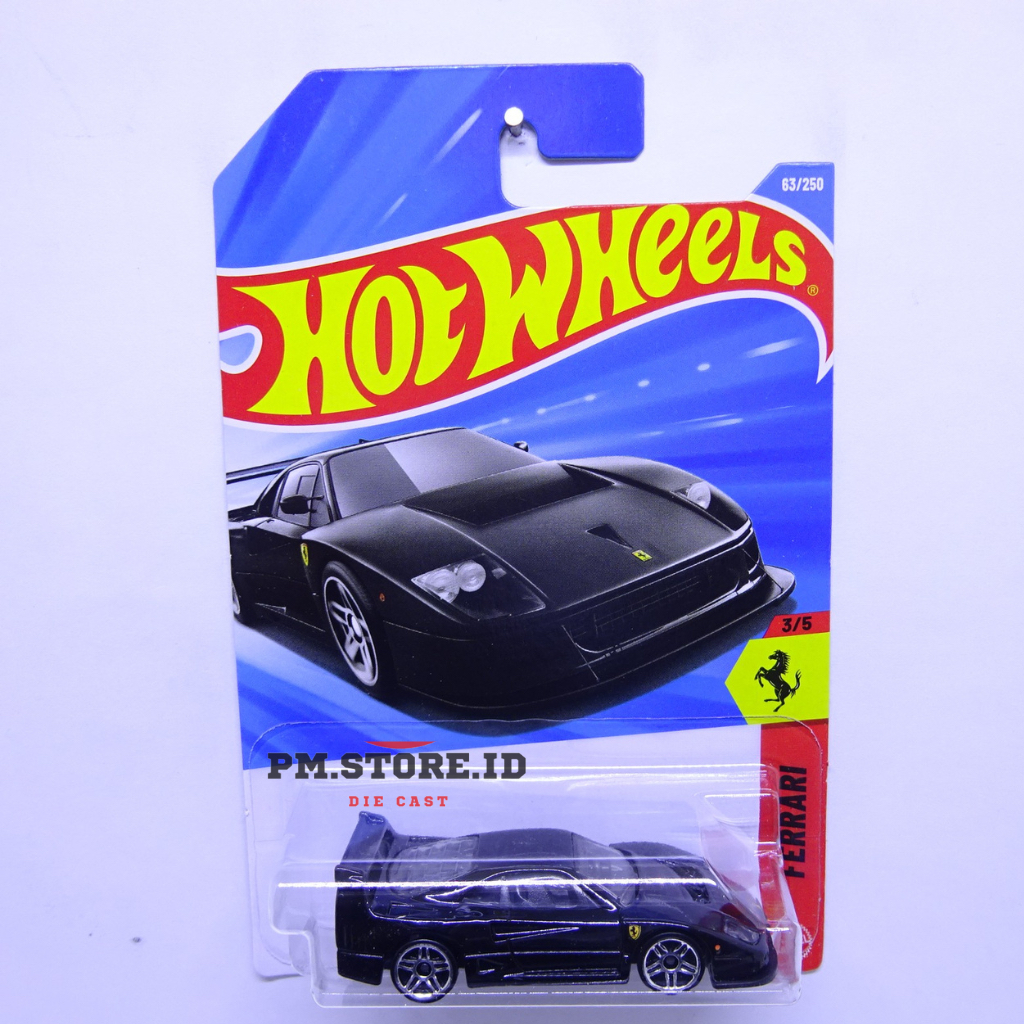 Hot Wheels Ferrari F40 Competizione Hitam 1:64
