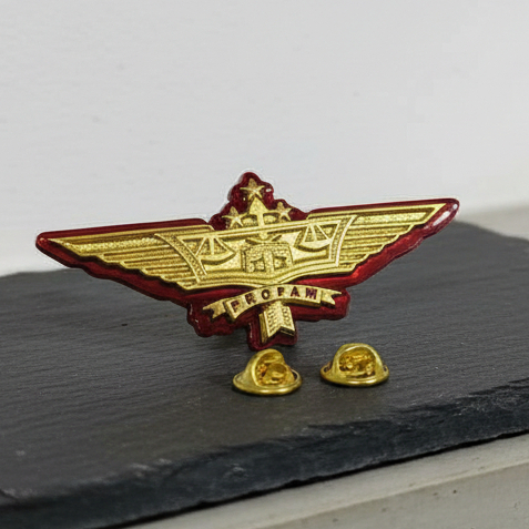 Atribut Pin Propam Wing Polri Bahan Logam