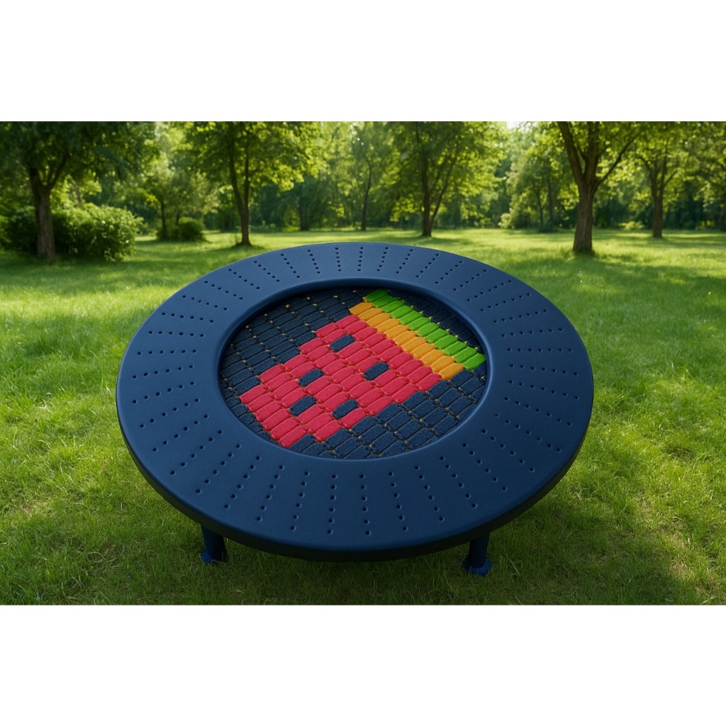 Trampolin tanam mainan lompat trampolin