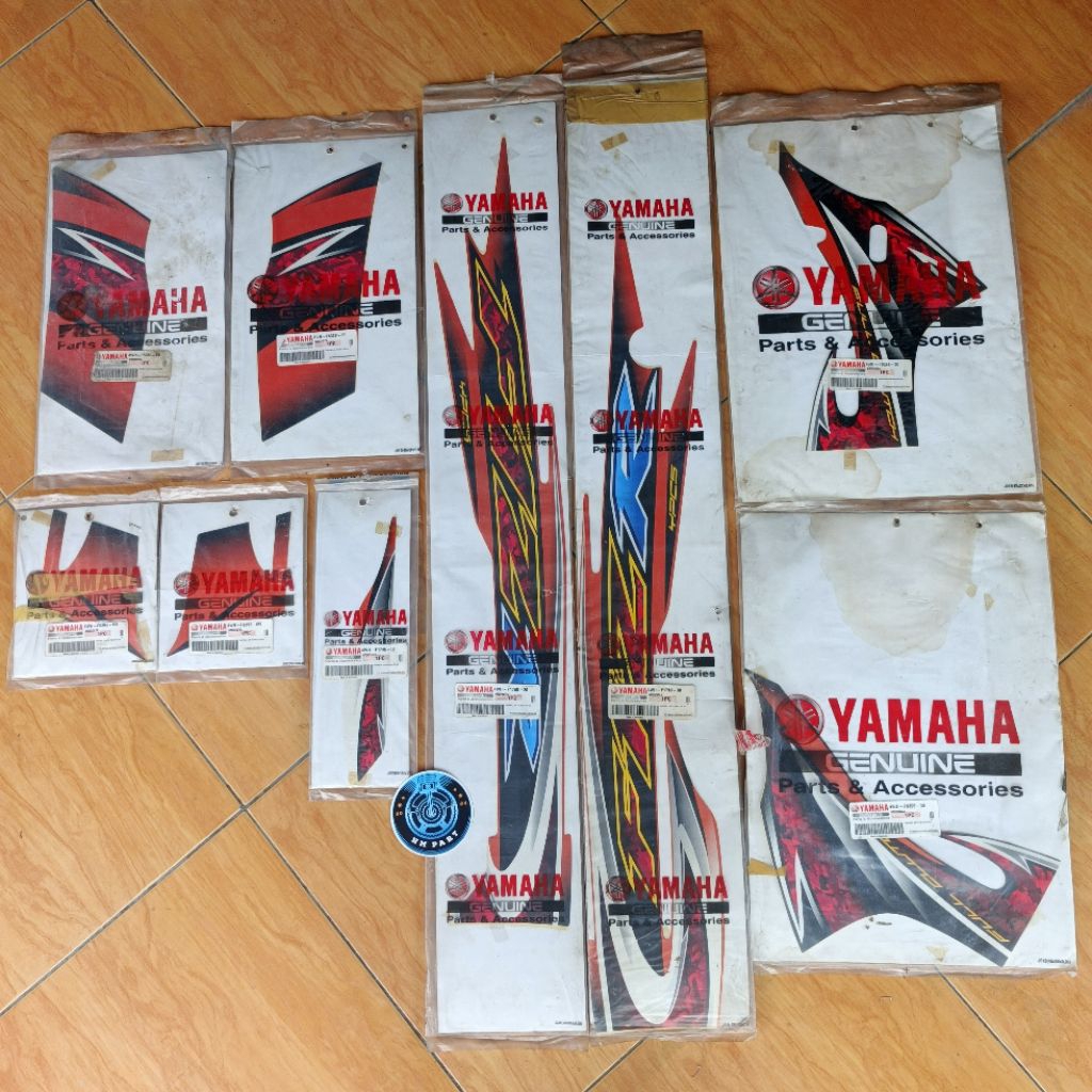Graphic Striping Stiker set les Komplit Full body F1ZR FIZR 2005 cw orange hitam oren hitam original