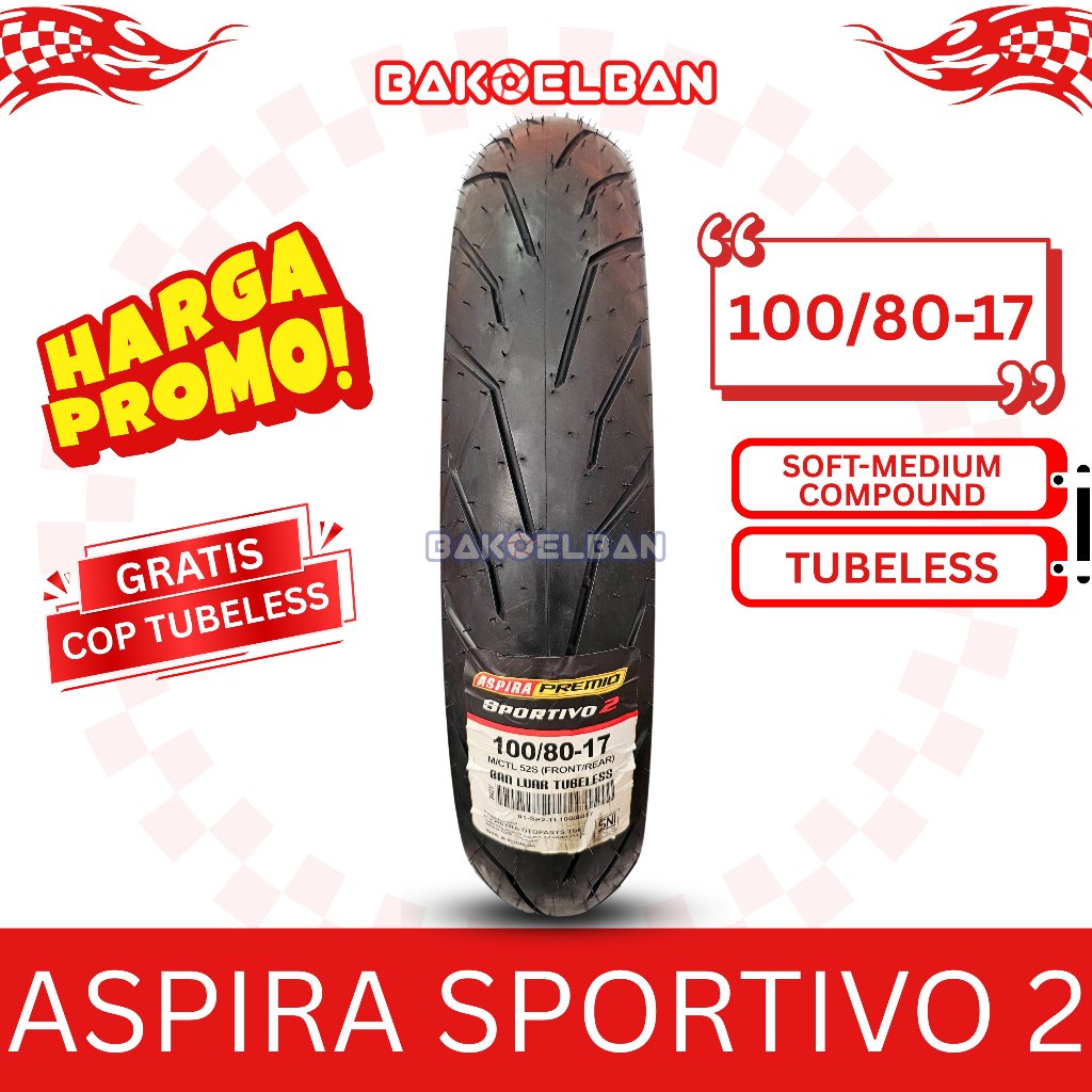 BAN MOTOR ASPIRA PREMIO SPORTIVO 2 100/80-17