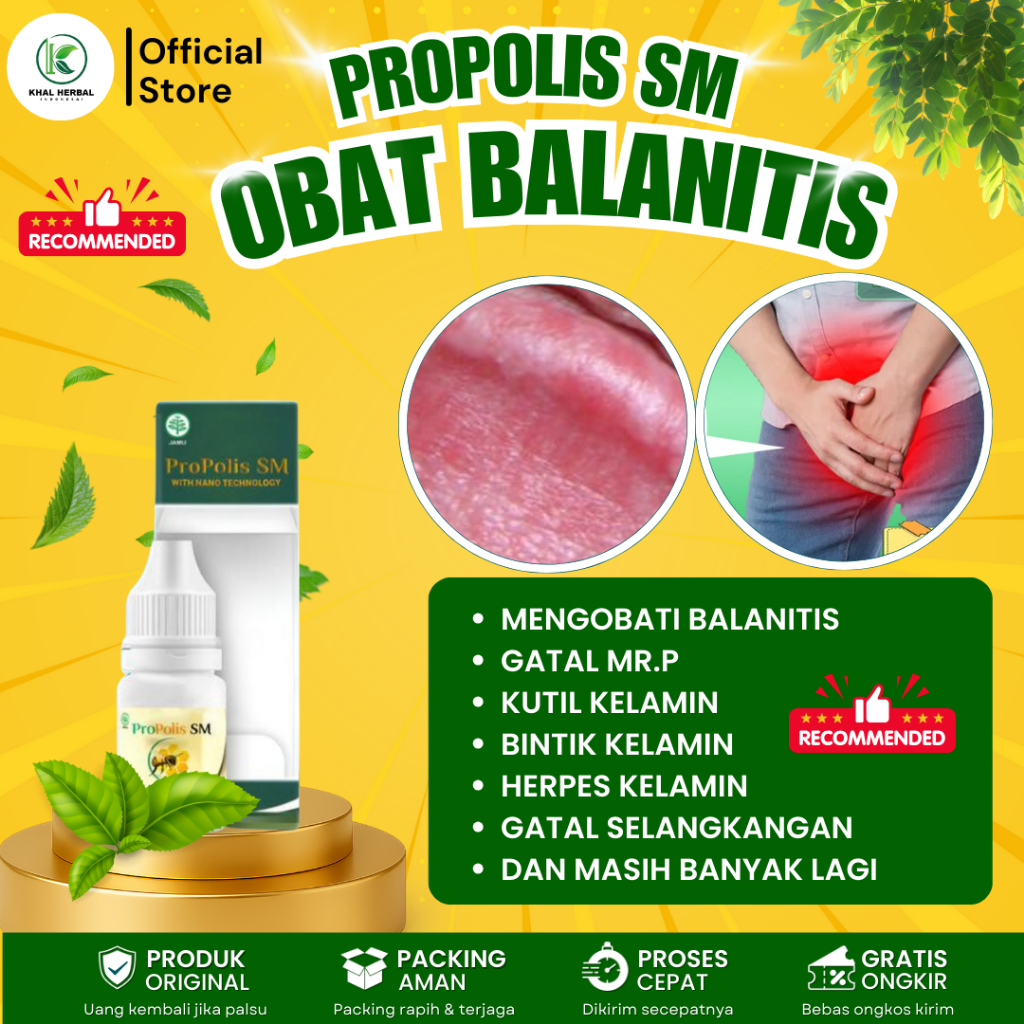 Obat Balanitis, Obat Luka Lecet di Kepala Penis Bengkak Gatal Kemaluan Pria Batang Kelamin Lecet Her