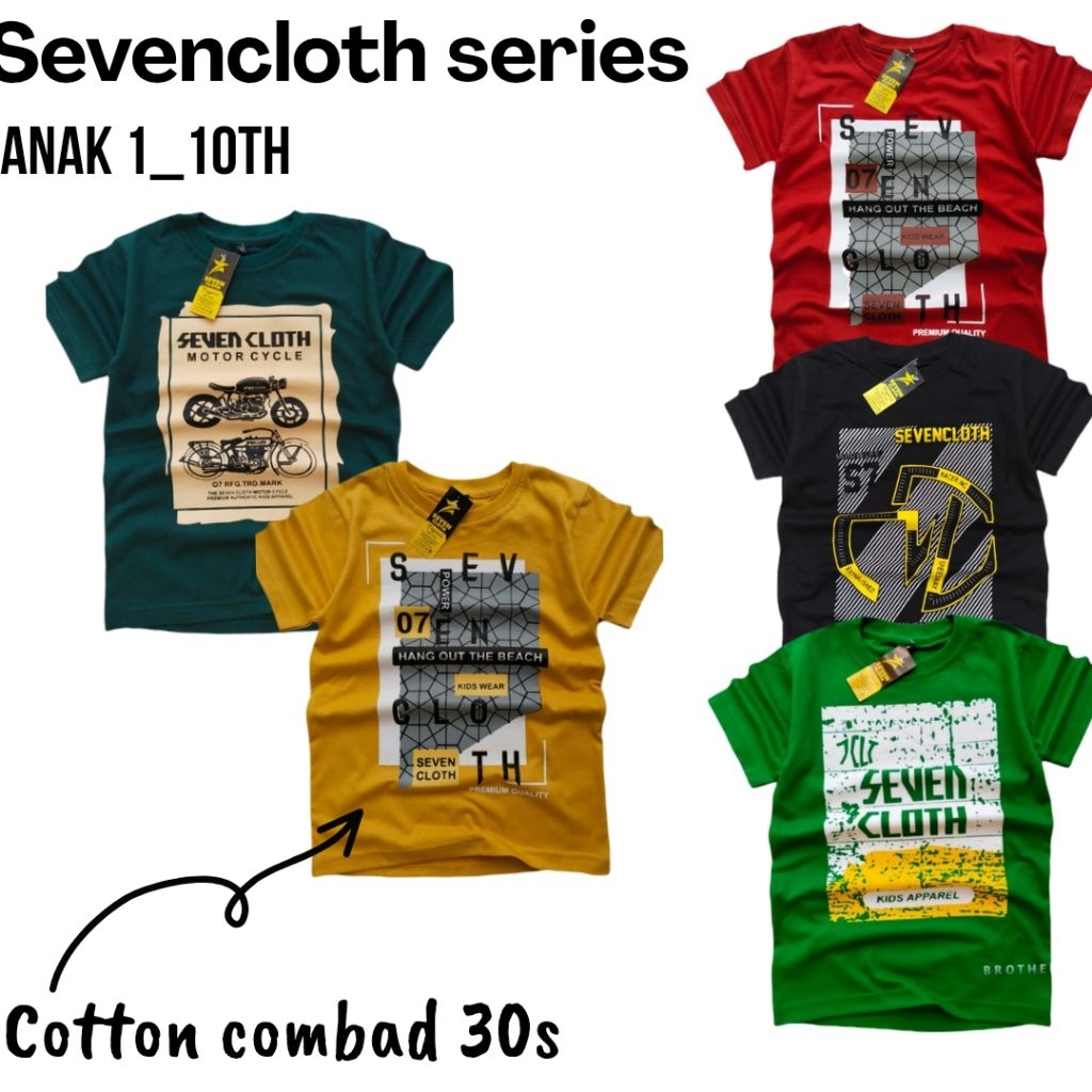 Kaos distro anak sevencloth Jotol motor