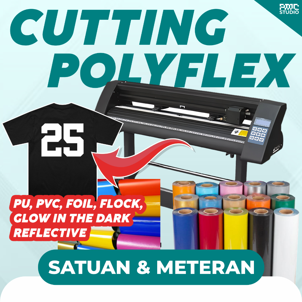 Jasa Cutting Sablon Polyflex Satuan Dan Meteran Desain Custom Suka Suka